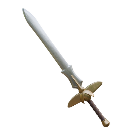 Sword with a hercules beetle themed cross guard.