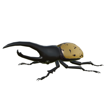 Stylized 3D Model of a Hercules beetle